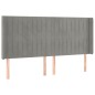 Letto a Molle Materasso e LED Grigio Chiaro 200x200 cm Velluto Letto a Molle Materasso e LED Grigio Chiaro 200x200 cm Velluto