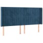Letto a Molle con Materasso e LED Blu Scuro 180x200 cm Letto a Molle con Materasso e LED Blu Scuro 180x200 cm