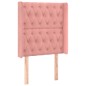 vidaXL Letto a Molle con Materasso e LED Rosa 80x200 cm in Velluto vidaXL Letto a Molle con Materasso e LED Rosa 80x200 cm in Velluto