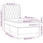 vidaXL Letto a Molle con Materasso e LED Rosa 80x200 cm in Velluto vidaXL Letto a Molle con Materasso e LED Rosa 80x200 cm in Velluto