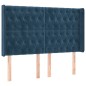 vidaXL Letto a Molle con Materasso e LED Blu Scuro 140x200 cm vidaXL Letto a Molle con Materasso e LED Blu Scuro 140x200 cm