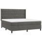 vidaXL Letto a Molle con Materasso e LED Grigio Scuro 180x200 cm vidaXL Letto a Molle con Materasso e LED Grigio Scuro 180x200 cm