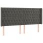 vidaXL Letto a Molle con Materasso e LED Grigio Scuro 180x200 cm vidaXL Letto a Molle con Materasso e LED Grigio Scuro 180x200 cm