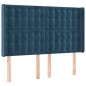 vidaXL Letto a Molle con Materasso e LED Blu Scuro 140x190 cm vidaXL Letto a Molle con Materasso e LED Blu Scuro 140x190 cm