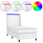 Giroletto Molle con Materasso e LED Bianco 100x200cm Similpelle Giroletto Molle con Materasso e LED Bianco 100x200cm Similpelle