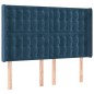Letto a Molle con Materasso e LED Blu Scuro 140x200 cm Letto a Molle con Materasso e LED Blu Scuro 140x200 cm