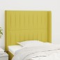 Testiera ad Orecchio Verde 103x16x118/128 cm in Tessuto Testiera ad Orecchio Verde 103x16x118/128 cm in Tessuto
