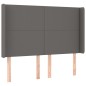 vidaXL Giroletto Molle con Materasso e LED Grigio 140x190cm Similpelle vidaXL Giroletto Molle con Materasso e LED Grigio 140x190cm Similpelle