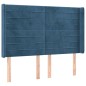 vidaXL Letto a Molle con Materasso e LED Blu Scuro 140x190 cm vidaXL Letto a Molle con Materasso e LED Blu Scuro 140x190 cm