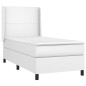 vidaXL Giroletto Molle con Materasso e LED Bianco 80x200 cm Similpelle vidaXL Giroletto Molle con Materasso e LED Bianco 80x200 cm Similpelle