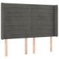 Letto a Molle con Materasso e LED Grigio Scuro 140x190 cm Letto a Molle con Materasso e LED Grigio Scuro 140x190 cm