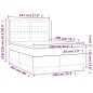 vidaXL Giroletto Molle con Materasso e LED Grigio 140x200cm Similpelle vidaXL Giroletto Molle con Materasso e LED Grigio 140x200cm Similpelle