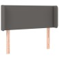 Testiera ad Orecchio Grigio 83x16x78/88 cm in Similpelle