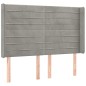 Letto a Molle Materasso e LED Grigio Chiaro 140x190 cm Velluto Letto a Molle Materasso e LED Grigio Chiaro 140x190 cm Velluto
