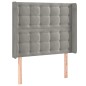 vidaXL Letto a Molle Materasso e LED Grigio Chiaro 90x190 cm Velluto vidaXL Letto a Molle Materasso e LED Grigio Chiaro 90x190 cm Velluto