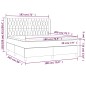 Letto a Molle con Materasso e LED Rosa 180x200 cm in Velluto Letto a Molle con Materasso e LED Rosa 180x200 cm in Velluto