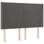 vidaXL Letto a Molle con Materasso e LED Grigio Scuro 140x200 cm vidaXL Letto a Molle con Materasso e LED Grigio Scuro 140x200 cm