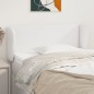 Testiera ad Orecchio Bianca 83x23x78/88 cm in Similpelle Testiera ad Orecchio Bianca 83x23x78/88 cm in Similpelle