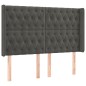 Letto a Molle con Materasso e LED Grigio Scuro 140x200 cm Letto a Molle con Materasso e LED Grigio Scuro 140x200 cm