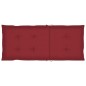Sedie da Giardino 4 pz con Cuscini Rosso Vino Massello di Teak Sedie da Giardino 4 pz con Cuscini Rosso Vino Massello di Teak