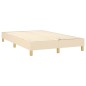Giroletto a Molle con Materasso Crema 120x200 cm in Tessuto