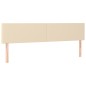 vidaXL Giroletto a Molle con Materasso Crema 160x200 cm in Tessuto