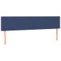 vidaXL Giroletto a Molle con Materasso Blu 200x200 cm in Tessuto