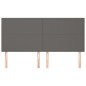 vidaXL Testiere 4 pz Grigie 100x5x78/88 cm in Similpelle vidaXL Testiere 4 pz Grigie 100x5x78/88 cm in Similpelle