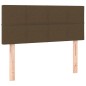 vidaXL Giroletto a Molle con Materasso Marrone Scuro 120x200cm Tessuto