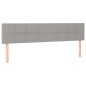 vidaXL Giroletto a Molle con Materasso Grigio Chiaro160x200 cm Tessuto