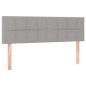 vidaXL Giroletto a Molle con Materasso Grigio Chiaro 140x200cm Tessuto