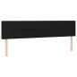 vidaXL Giroletto a Molle con Materasso Nero 160x200 cm in Tessuto