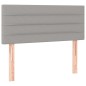 vidaXL Giroletto a Molle con Materasso Grigio Chiaro 90x190 cm Tessuto