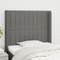 Testiera ad Orecchio Grigio Scuro 93x16x118/128 cm in Tessuto Testiera ad Orecchio Grigio Scuro 93x16x118/128 cm in Tessuto
