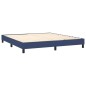 vidaXL Giroletto a Molle con Materasso Blu 180x200 cm in Tessuto