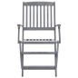 vidaXL Sedie da Giardino Pieghevoli 4pz con Cuscini in Massello Acacia vidaXL Sedie da Giardino Pieghevoli 4pz con Cuscini in Massello Acacia