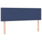 vidaXL Giroletto a Molle con Materasso Blu 140x200 cm in Tessuto