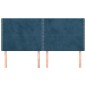 vidaXL Testiere 4 pz Blu Scuro 100x5x78/88 cm in Velluto vidaXL Testiere 4 pz Blu Scuro 100x5x78/88 cm in Velluto