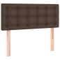 Giroletto a Molle con Materasso Marrone 80x200 cm in Similpelle