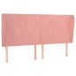 Testiera ad Orecchio Rosa 163x23x118/128 cm in Velluto Testiera ad Orecchio Rosa 163x23x118/128 cm in Velluto