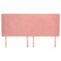 Testiera ad Orecchio Rosa 163x23x118/128 cm in Velluto Testiera ad Orecchio Rosa 163x23x118/128 cm in Velluto