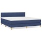 Giroletto a Molle con Materasso Blu 180x200 cm in Tessuto
