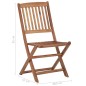 Sedie da Giardino Pieghevoli 6 pz con Cuscini Massello Acacia Sedie da Giardino Pieghevoli 6 pz con Cuscini Massello Acacia