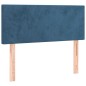 vidaXL Giroletto a Molle con Materasso Blu Scuro 90x200 cm in Velluto