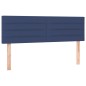 vidaXL Giroletto a Molle con Materasso Blu 140x200 cm in Tessuto