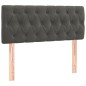 vidaXL Giroletto a Molle con Materasso Grigio Scuro 90x200 cm Velluto