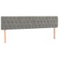 Giroletto a Molle con Materasso Grigio Chiaro 180x200cm Velluto