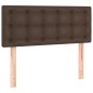 Giroletto a Molle con Materasso Marrone 90x200 cm in Similpelle