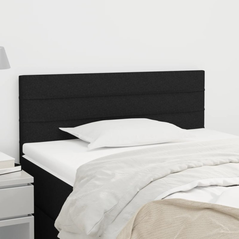 vidaXL Testiera Nera 80x5x78/88 cm in Tessuto vidaXL Testiera Nera 80x5x78/88 cm in Tessuto