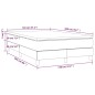 Giroletto a Molle con Materasso Blu 120x200 cm in Tessuto